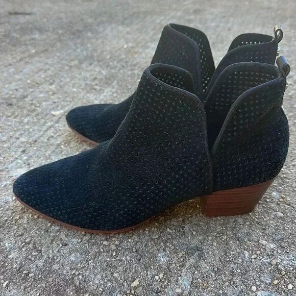 Sam Edelman Rio Suede Perforated Booties - Picture 5 of 11
